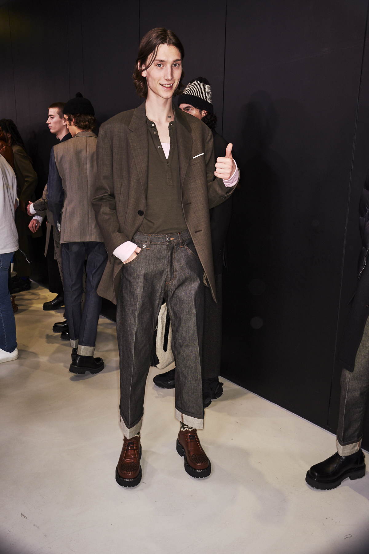 Sonny Vandevelde - Neil Barrett AW2021 Men Fashion Show Milan Backstage