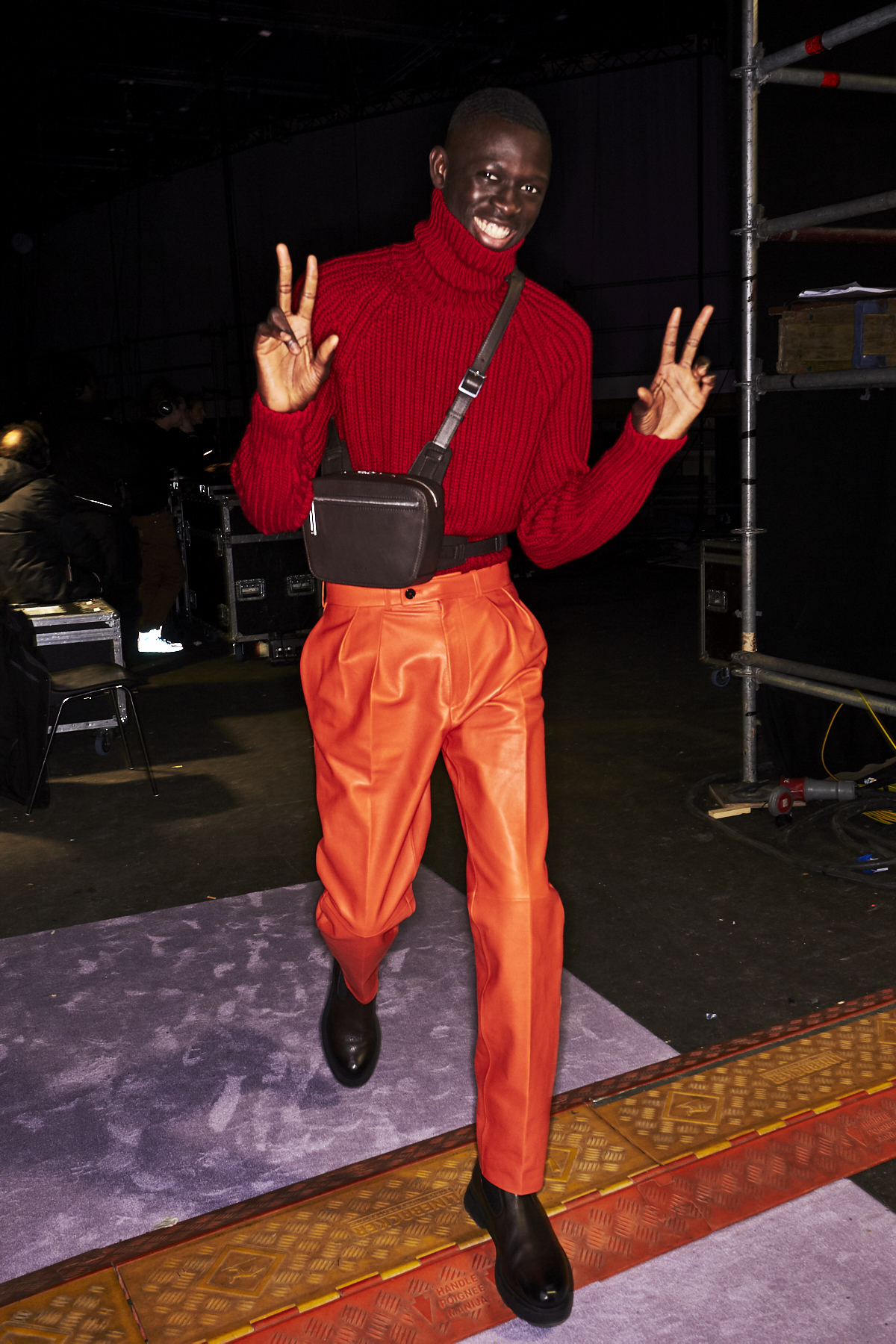 Sonny Vandevelde - Boss AW2021 Fashion Show Milan Backstage