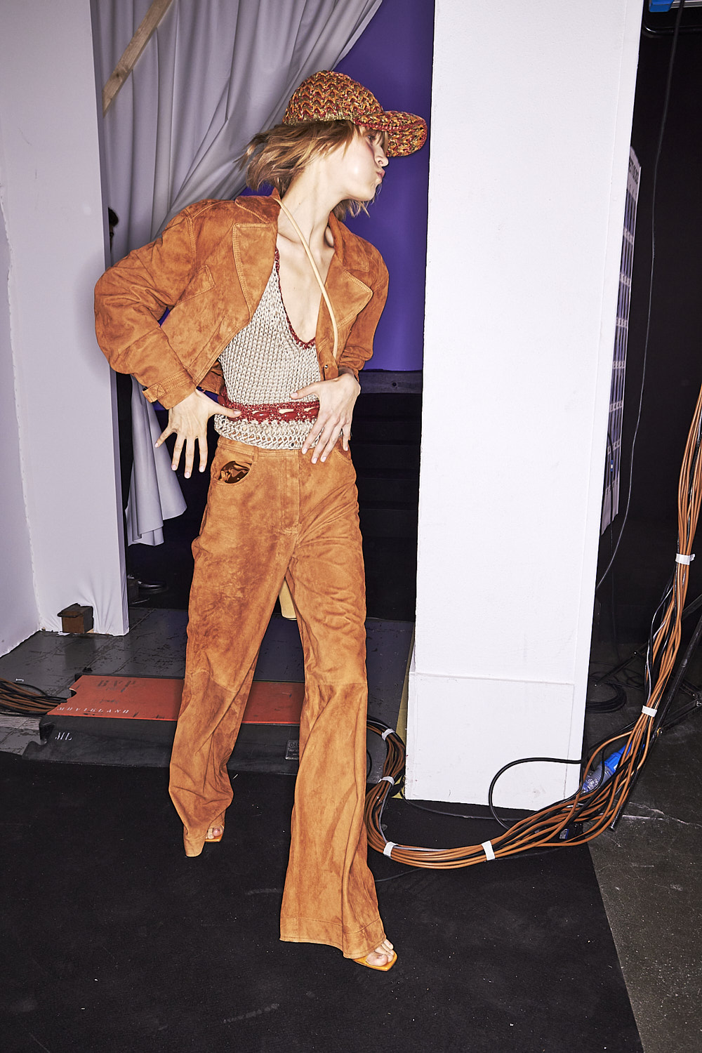 Sonny Vandevelde - Alberta Ferretti SS23 Fashion Show Milan Backstage