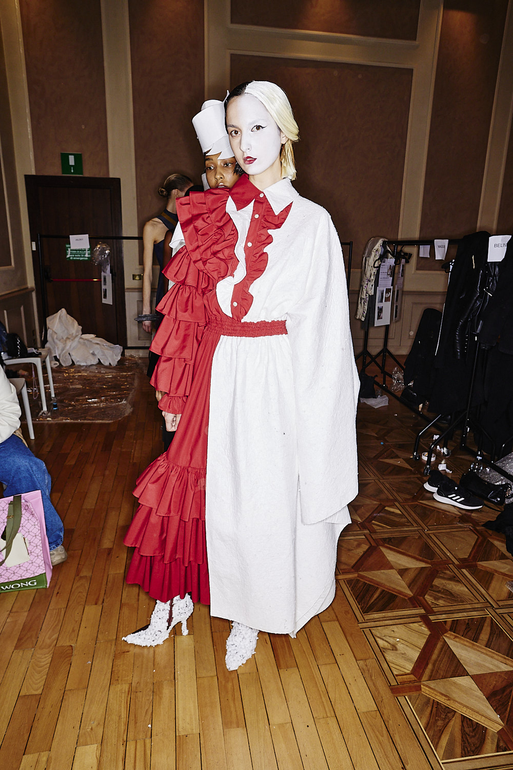 Sonny Vandevelde - Atsushi Nakashima AW23 Fashion Show Milan Backstage